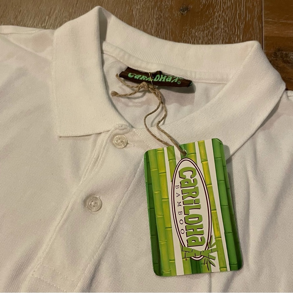NWT Carolina Bamboo Men’s XL White Polo